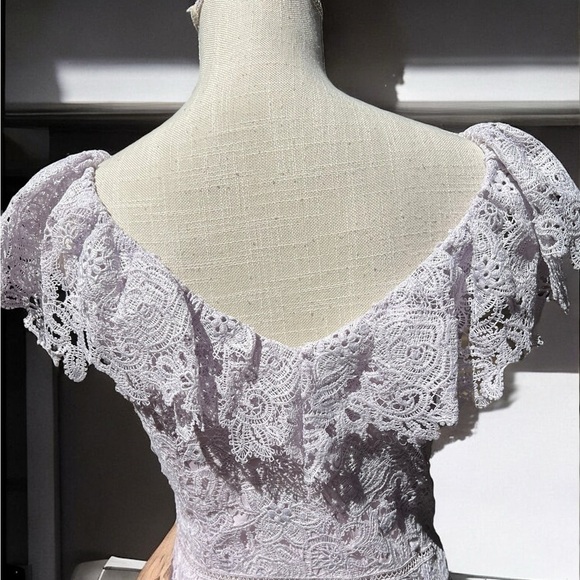 🌻Saylor Purple Lace Adwoa Dress Size XL - Picture 10 of 12
